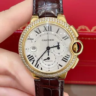 Cartier Ballon Bleu 44mm W6920007 44mm Yellow gold Silver