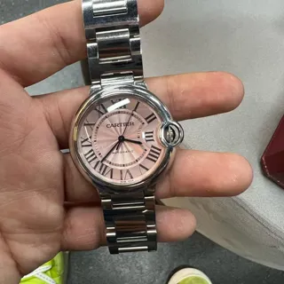 Cartier Ballon Bleu W6920041 36mm Stainless steel Pink