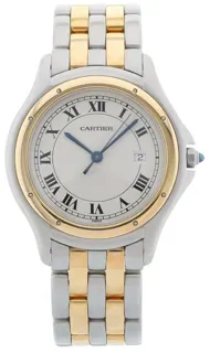 Cartier Cougar 187904 33mm Yellow gold and Stainless steel White