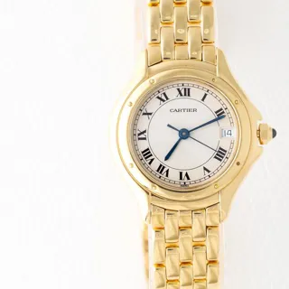 Cartier Cougar 887904 27mm Yellow gold White