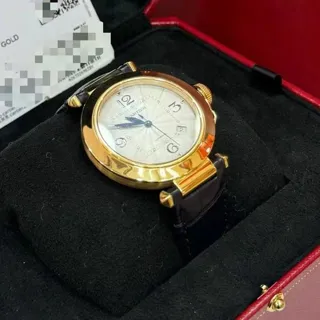 Cartier Pasha WGPA0007 41mm Yellow gold Silver