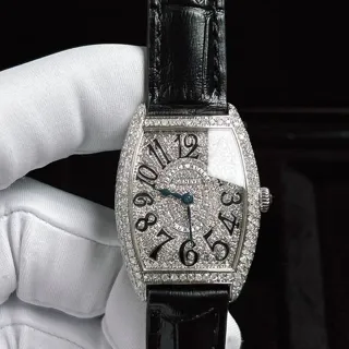 Franck Muller Cintree Curvex 1752 QZ 25mm Steel Silver