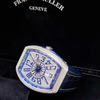 Franck Muller Vanguard V 45 SC DT 44mm Steel Blue