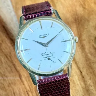 Longines Flagship 2407 35mm Yellow gold White