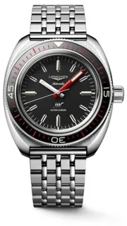 Longines Heritage L2.836.4.52.6 43mm Stainless steel Black