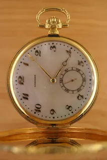 Longines Monocoque Pocketwatch: Mother-of-Pearl- & Breguet-Dial TwoTone-Gold EG450220LPWY Yellow gold MoP-MultiColor