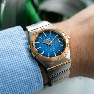 Omega Constellation 123.20.38.21.03.001 38mm Red gold Blue