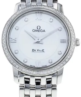 Omega De Ville 424.15.27.60.55.001 27.5mm Stainless steel White