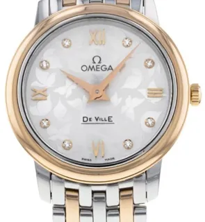 Omega De Ville 424.20.27.60.52.002 27.5mm Red gold Silver