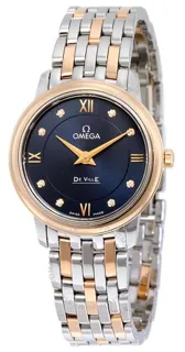 Omega De Ville 424.20.27.60.53.001 27.5mm Red gold Blue