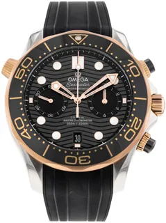 Omega Seamaster Diver 300M 210.22.44.51.01.001 Rose gold and Stainless steel Black