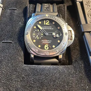 Panerai Submersible PAM 00024 44mm Stainless steel Black