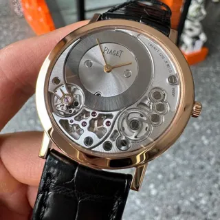 Piaget Altiplano G0A39110 38mm Rose gold Silver