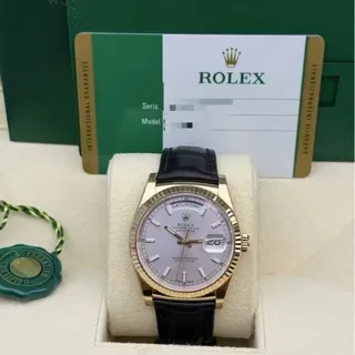 Rolex Day-Date 36 118135 Rose gold Silver