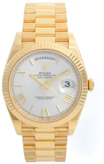 Rolex Day-Date 40 228238 40mm Yellow gold Silver