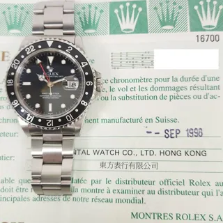 Rolex GMT-Master 16700 40mm Stainless steel Black