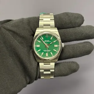 Rolex Oyster Perpetual 124300-0005 Stainless steel Green