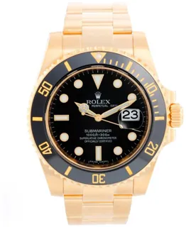 Rolex Submariner 116618 Yellow gold Black