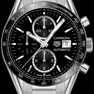 TAG Heuer Carrera Calibre 16 CV201AJ.BA0715 41mm Steel Black