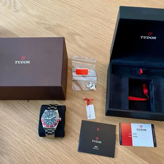 Tudor Black Bay GMT 79830RB 41mm Stainless steel Black