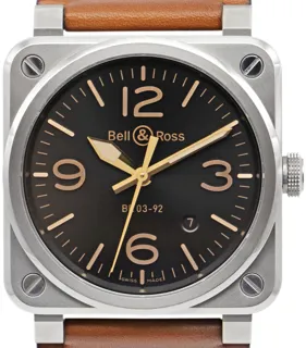 Bell & Ross BR039 12620083 42mm steel noir