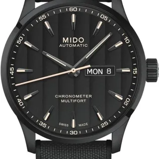 Mido Multifort M038.431.37.051.00 42mm Stainless steel Black