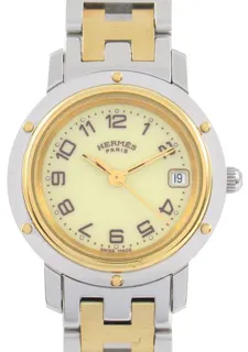 Hermès Clipper CL4.220 24mm Gold Plated Stainless Steel