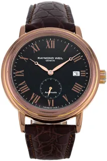 Raymond Weil Maestro 2838-pc5-00209 40mm Rose Gold Plated Black