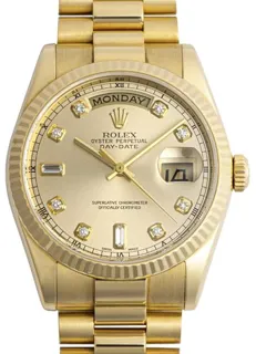 Rolex Day-Date 36 118238A 36mm Yellow gold Champagne