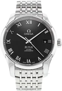 Omega De Ville 431.10.41.21.01.001 Stainless steel Black