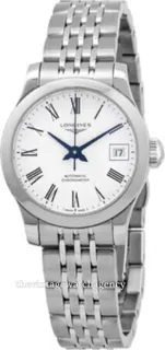 Longines Record L2.320.4.11.6 Stainless steel White