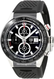 TAG Heuer Carrera CAR201Z.FT6046 43mm Ceramic and Stainless steel Black