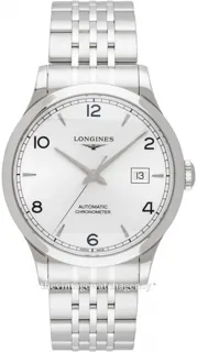 Longines Record L2.821.4.76.6 Stainless steel Silver