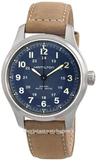 Hamilton Khaki Field H70545540 Titanium Blue