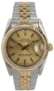 Rolex Datejust 31 68273 Yellow gold and Stainless steel champagne