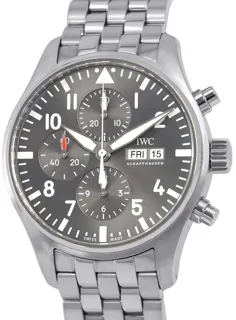 IWC Pilot Spitfire Chronograph IW377719 43mm Stainless steel Gray