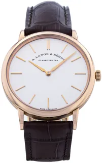 A. Lange & Söhne Saxonia 201.033 37mm Rose gold Silver