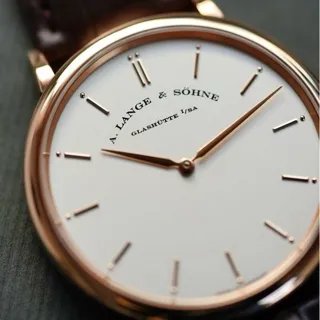 A. Lange & Söhne Saxonia 211.032 40mm Rose gold Silver