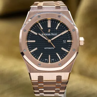 Audemars Piguet Royal Oak Selfwinding 15400OR.OO.1220OR.01 ( OAK  ) 41mm Rose gold Black