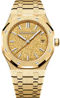 Audemars Piguet Royal Oak 77450BA 34mm Yellow Gold Frosted Yellow Gold