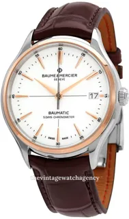 Baume & Mercier Clifton M0A10519 40mm Rose gold and Stainless steel White