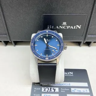 Blancpain Fifty Fathoms 5000-0240-O52A 43.6mm Ceramic Blue