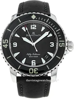 Blancpain Fifty Fathoms 5015-1130-52A 45mm Stainless steel Black