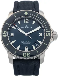 Blancpain Fifty Fathoms 5015-12B40-O52A Titanium blue