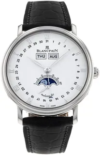 Blancpain Villeret 6263-1127-55A 38mm Steel White