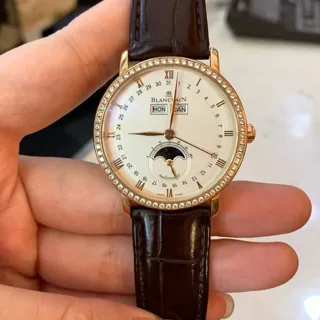 Blancpain Villeret 6263-2942-55B 38mm Red gold White