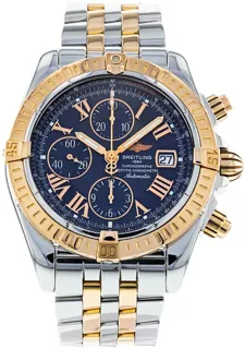 Breitling Chronomat C13356 44mm Steel$Rose Gold Blue