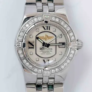 Breitling Galactic A71340 30mm steel White