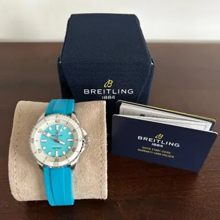 Breitling Superocean A17377211C1S1 36mm Stainless steel Turquoise