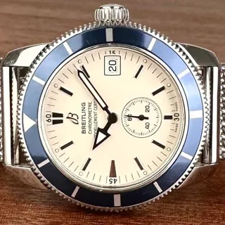 Breitling Superocean Heritage A37320 38mm Steel White